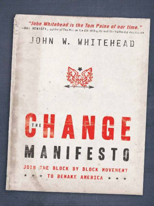 Title details for The Change Manifesto by John Whitehead - Available